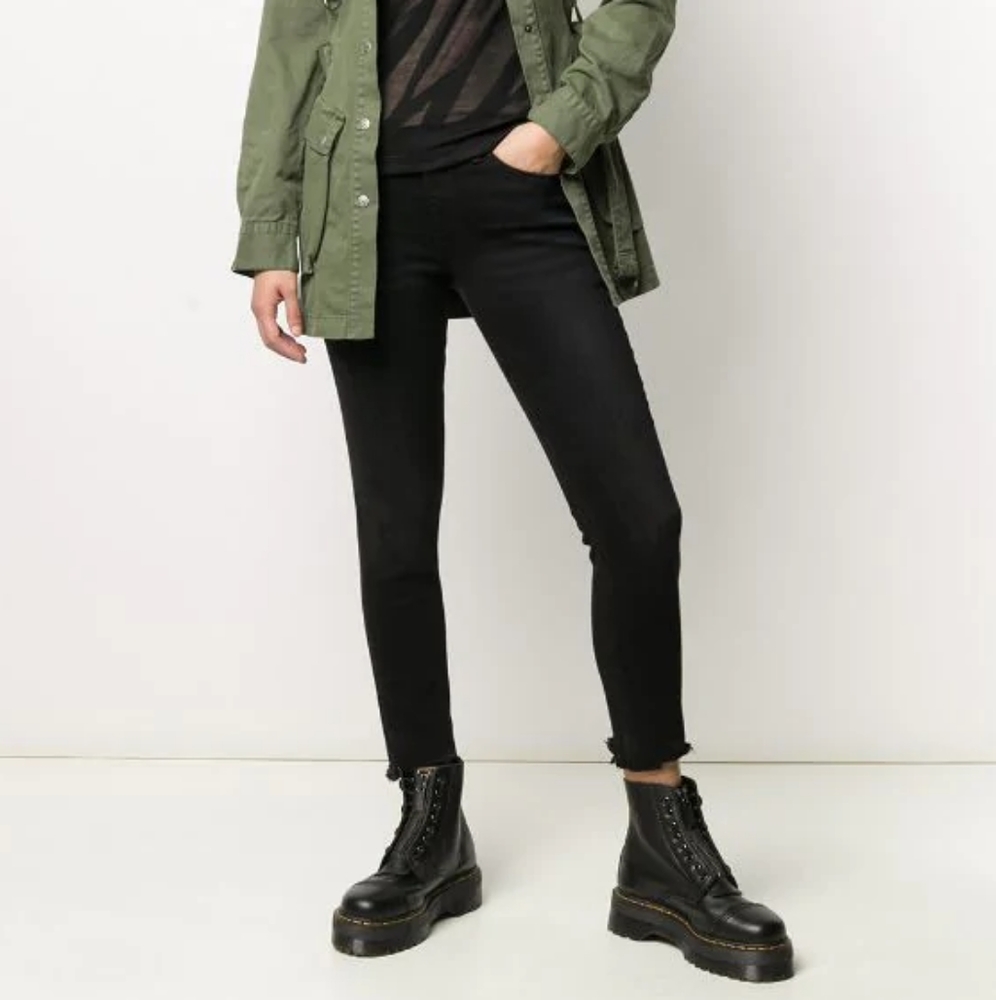 Rag & Bone raw hem ankle skinny